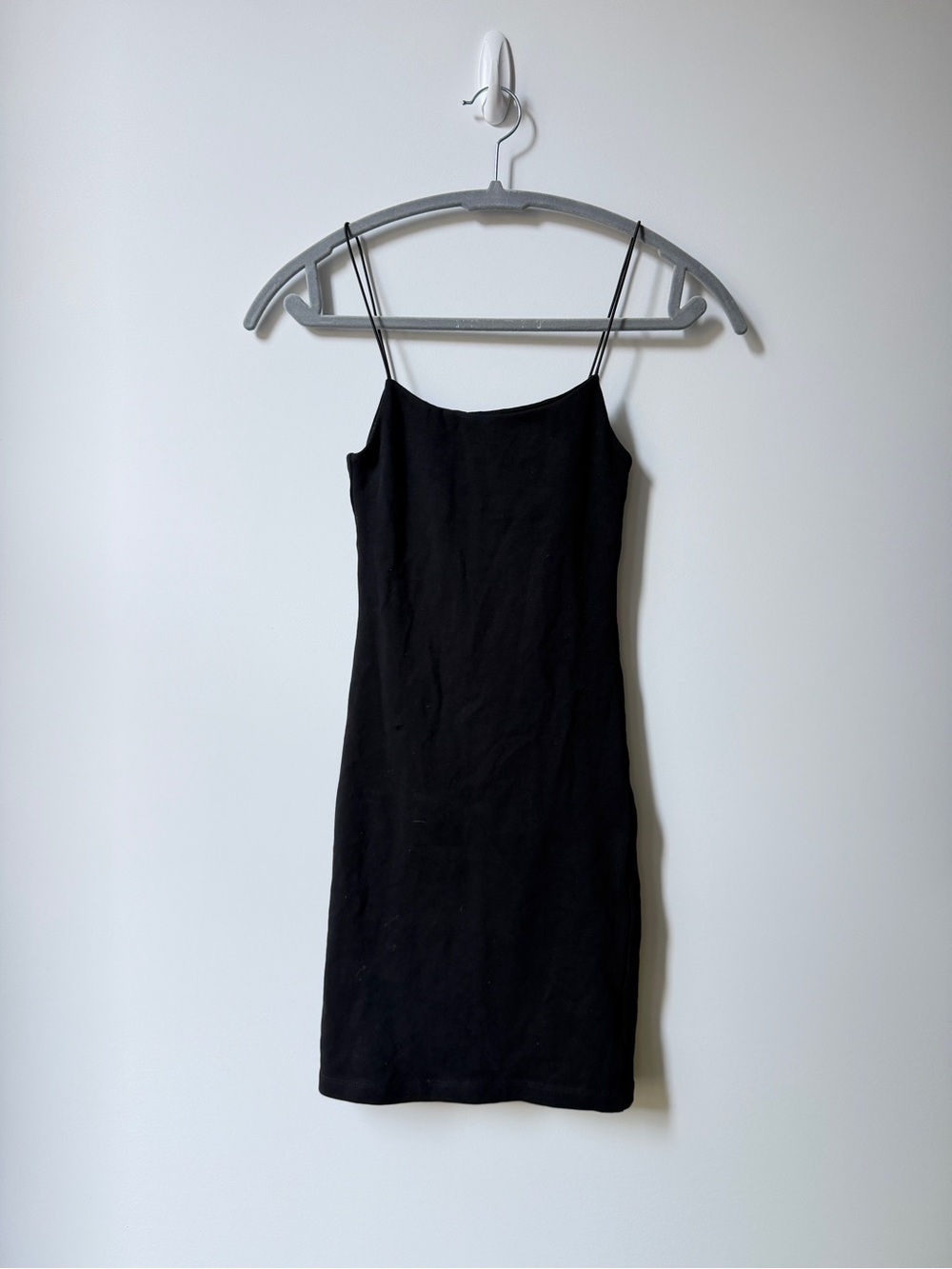 Zara Black Spaghetti-Strap Mini Dress
